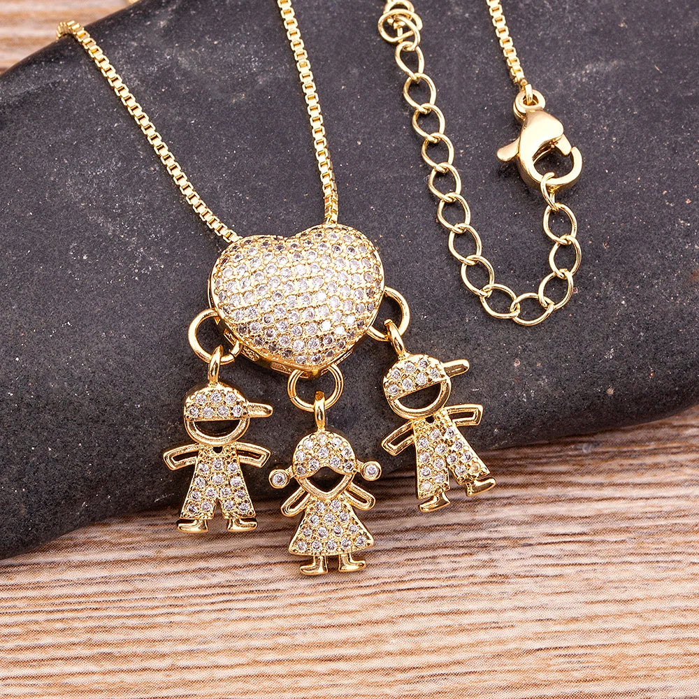 Collar Amor de Madre – Bañado en Oro de 18K
